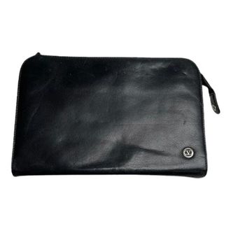 Valentino Pre-owned Leren Clutch - Dames - Pre-owned - Zwart - Maat: ONE Size Leer