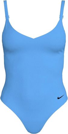 Nike Dameszwempak met V-hals (Blauw)
