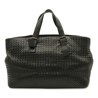Bottega Veneta Black Intrecciato Tote Bag (Pre-Owned)