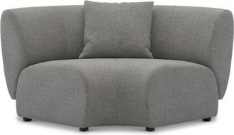 Castlery Auburn Curve Corner Sofa Customized, Dark Grey, Spill Resistant, Modular for Sofas, Castlery Furniture