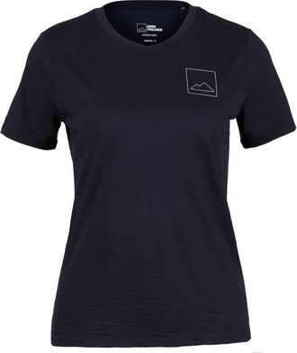 Bergfreunde.de Merino155 R&ouml;mersteinBF. Print Tee Merinoshirt f&uuml;r Damen | blau