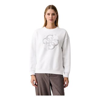 Guess Sweatshirts - Dames - Sweatshirts & Hoodies - Wit - Maat: M Katoen