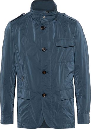 Moorer lightweight hooded jacket - men - Polyamide/Polyester/Polyamide - 52 - Blue