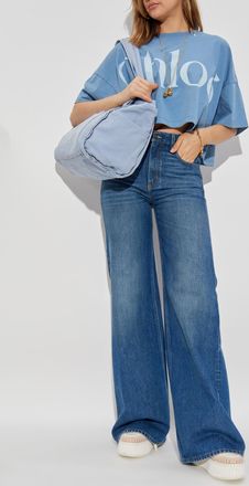 Chloé Wide-leg Jeans, Womens, Navy Blue