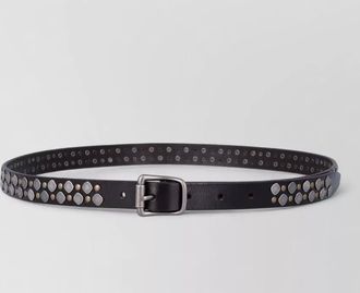 Christophe Lemaire leather studded belt