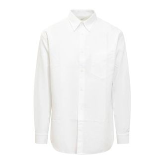 Cellar Door Mark Shirt - Heren - Zakelijke Overhemden - Wit - L - Overhemden