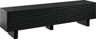 Vente-Unique Mueble de TV con 2 puertas de MDF - 180 cm - Negro - LUDIMA