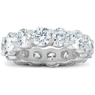 Pompeii3 6 Ct Diamond Eternity Wedding Ring 14k White Gold