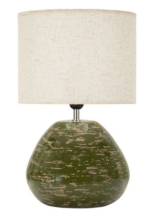 Mauro Ferretti L&aacute;mpara de mesa verde de estilo contempor&aacute;neo de 30x49 cm