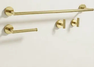 Rea Set Di Ganci Da Bagno Rea Ari Gold 4 Pieces