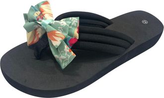 Generic Summer Slippers Womens Lightweight Striped Flops Beach Flops Sandals Fashion Slippers Flat Open Toe Slippers Casual Fashion Sandals Bathroom Beach Ene