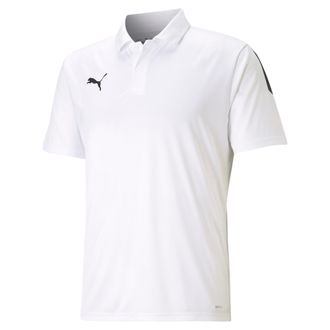 Puma Poloshirt PUMA TEAMLIGA SIDELINE POLO, Herren, Gr. XXL, schwarz-weiss (puma wei&szlig;, puma schwarz), Interlock, Obermaterial: 100% Polyester, unifarben, r