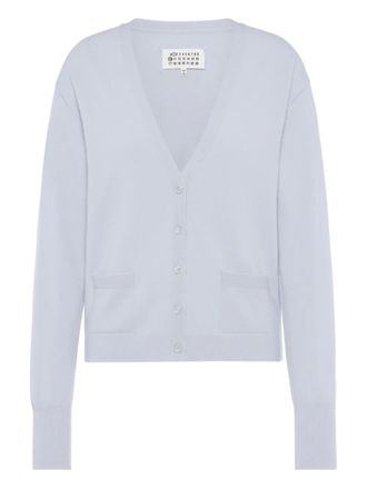 Maison Margiela Cardigan in lana - Blu