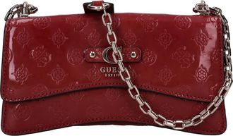Guess Tassen, Dames, Rood, ONE Size, Leer, Schoudertas