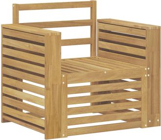 vidaXL Conjunto De Sof&aacute;s De Exterior Madera De Acacia S&oacute;lida Blanco Vidaxl