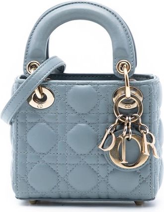 Dior Pre-owned Dior Micro Lambskin Cannage Lady Dior 10-MA-0272