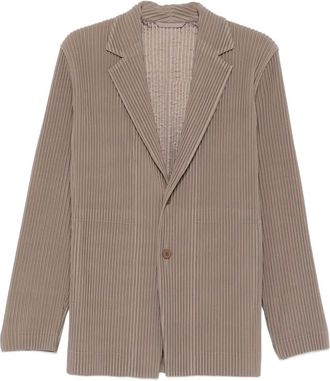 Homme Plissé Issey Miyake Blazer met enkele rij knopen - Grijs