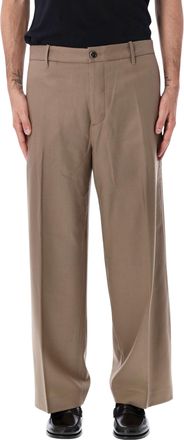 Nine In The Morning Wide-Leg Tailored THIAGO Pant with Classic Waistband