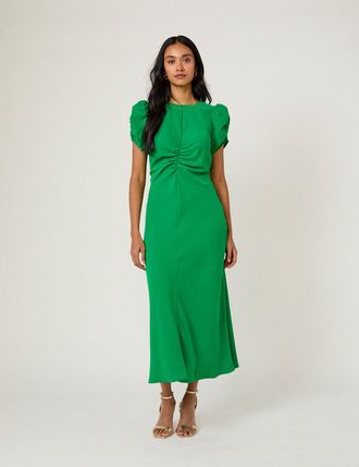 Nobody's Child Green Naomi Midi Dress
