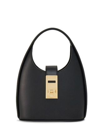 Ferragamo mini Gancini-buckle leather bag - women - CALFSKIN/Goat Skin - OS - Black