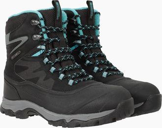 Mountain Warehouse Womens Mountain Warehouse Womens/Ladies Ultra Piste Basher II Waterproof Snow Boots - Black - Size: 8