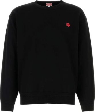 Kenzo Mens Boke Flower Wool Sweater - Black - Size Medium