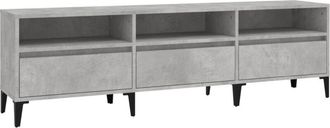 vidaXL Vidaxl - tv Cabinet Concrete Grey 150x30x44.5 cm Engineered Wood