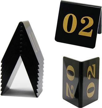 OEM Plaque Table - Acrylique Double Face - 8 X 8 Cm - Pour Restaurant Mariage &Eacute;v&eacute;nement - Lot De 25