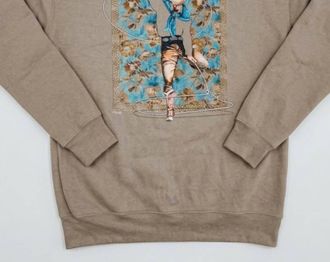 xoxo Unisex - Roper Fade Away Sweatshirt In Beige Multi