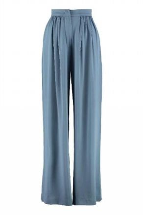 Max Mara Womens Torre Tailored Wide Leg Pants In Light Blue