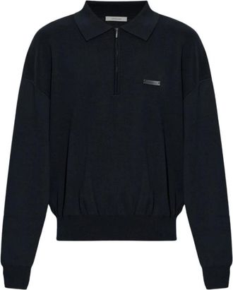 Entire studios Lange Mouw Club Polo - Heren - Polos - Zwart - M - Katoen - Tops