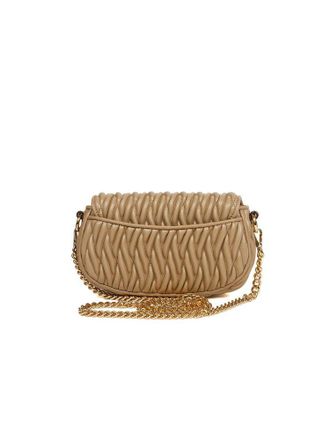 Michael Kors Womens Crossbody Bag Camel Polyvinyl Chloride Crossbody-bags