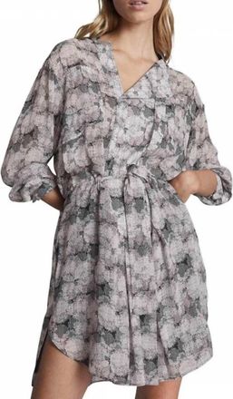 Reiss Alice Circle Print Dress In Pink
