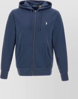 Polo Ralph Lauren embroidered logo hooded cotton sweatshirt