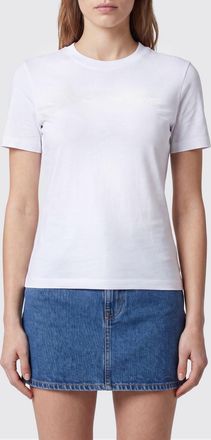 Versace Jeans Couture T-shirt slim fit in cotone con logo ricamato tono su tono