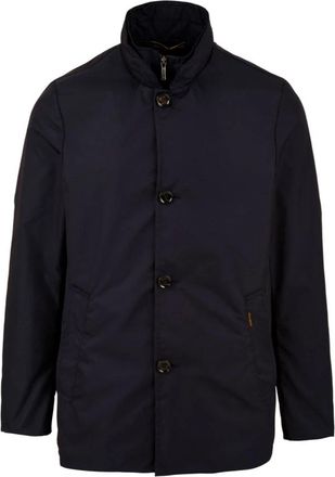 Moorer Blauwe Bernini-KM Jas voor Heren - Heren - Zomerjassen - Blauw - 3XL - Jassen