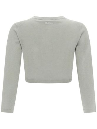 Max Mara Silk and Cashmere Blend Cardigan - Green