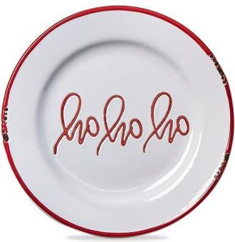 Tag Ho Ho Ho Christmas Appetizer Plate Multicolor Ceramic in Multicolored at Nordstrom