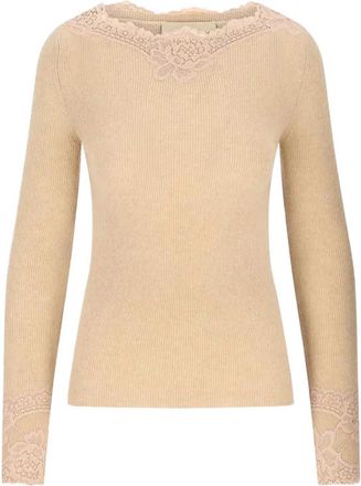 Valentino Cashmere sweater with lace inserts