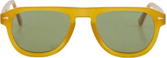 Ahlem geometric-frame sunglasses - Orange