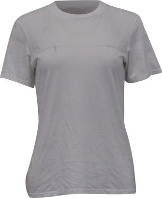 Nili Lotan Nili Lotan Crewneck T-Shirt in White Cotton