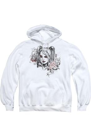 Gildan Batman Arkham Knight Sketchy Girl Adult Pull Over Hoodie / Hooded Sweatshirt