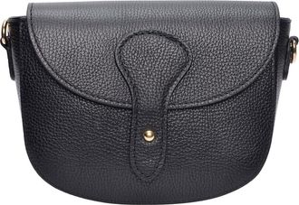 Roberta M Zwart Rundleer Tas