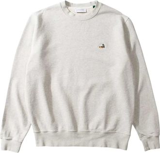 Edmmond Studios Duck Patch Sweatshirt - Heren - Sweatshirts - Grijs - S - Katoen - Hoodies & sweatvesten