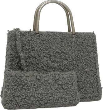 Ferragamo Pre-owned Tote Bags, female, Gray, Size: ONE SIZE Pre-owned Tote Bag