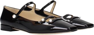 Jimmy Choo London Patent Leather Mary Jane Ballet Flat - Black