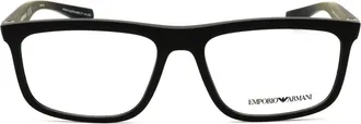 Emporio Armani 0EA3246 Rectangular Propionate Frame Eyeglasses - Black