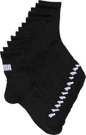 Puma High-Cut 6-Pack Quarter Training Socks in Black at Nordstrom Rack, Size 10-13