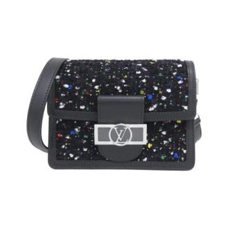 Louis Vuitton Pre-owned Dauphine Mini Tweed Sequins Schoudertas - Dames - Pre-owned - Veelkleurig - Maat: ONE Size Tweed