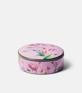 Ginori 1735 Florenza floral porcelain container